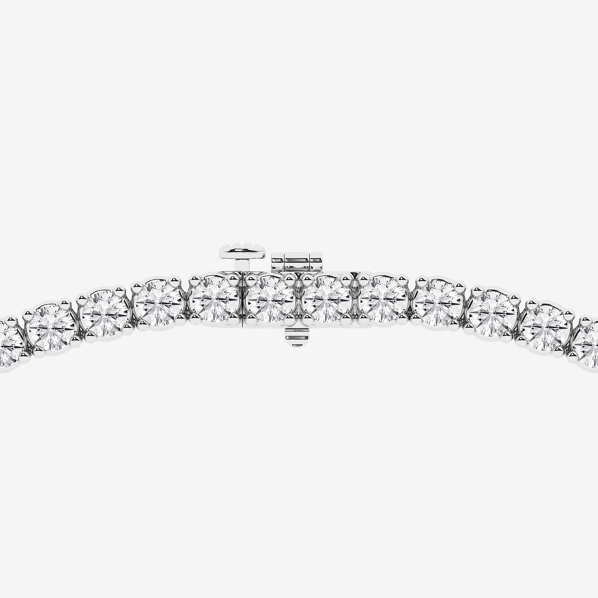 Additional Image 2 for  15 ctw Round Lab Grown Diamond Four Prong Graduated Tennis Necklace